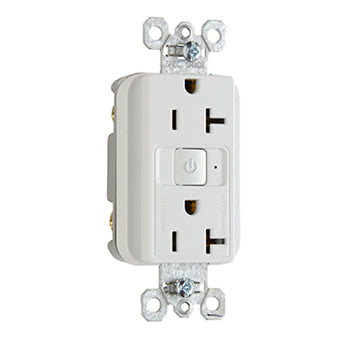 Pass And Seymour Plugload RF Receptacle 20A Half Control White (RF26352CHW)