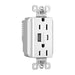 Pass And Seymour PlugTail 15A Hybrid AC USB Duplex White (PTTR15ACUSBW)