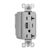 Pass And Seymour PlugTail 20A Hybrid AC USB Duplex Gray (PTTR20ACUSBGRY)