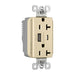 Pass And Seymour PlugTail 20A Hybrid AC USB Duplex Ivory (PTTR20ACUSBI)