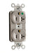 Pass And Seymour PlugTail Hospital Grade Compact Design Receptacle 20A/125V Gray (PT8300HGRY)