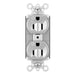 Pass and Seymour Plugtail Plugload Duplex 15A 125V Dual Controlled Gray  (PT5262CDGRY)