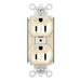 Pass and Seymour Plugtail Plugload Duplex 15A 125V Dual Controlled Light Almond  (PT5262CDLA)