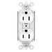 Pass and Seymour Plugtail Plugload Duplex 15A 125V Dual Controlled White  (PT5262CDW)