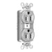 Pass and Seymour Plugtail Plugload Duplex 15A 125V Half Controlled Gray  (PT5262SCCHGRY)