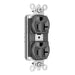 Pass and Seymour Plugtail Plugload Duplex 20A 125V Dual Controlled Black  (PT5362CDBK)