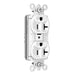Pass and Seymour Plugtail Plugload Duplex 20A 125V Dual Controlled White  (PT5362CDW)