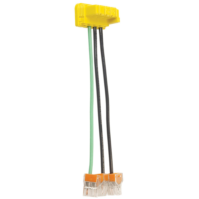 Pass And Seymour PlugTail Switch Connector 6 Inch Stranded 3 Wire Wago (PTS6STR3BP)