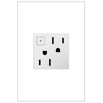 Pass And Seymour Power S-Manual On/Off Outlet-2 Module 15A White (ARPS152W4)