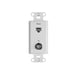Pass And Seymour Pre-Configured 2-Port Strap Phase RJ45 TV F White (WP3211WH)