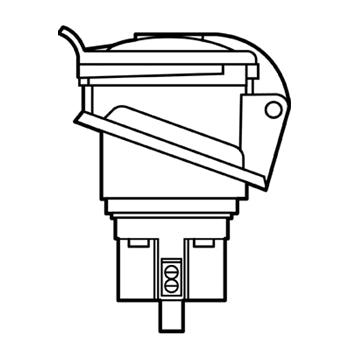 Pass And Seymour Pin And Sleeve Receptacle 5W 60A 3 Phase 277/480V Single-Pole (PS560R7S)