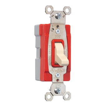 Pass And Seymour PlugTail 15A 120/277V Single-Pole Switch Light Almond (PT15AC1LA)