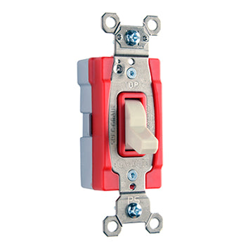 Pass And Seymour PlugTail 20A 120/277V 3-Way Switch Light Almond (PT20AC3LA)