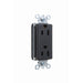 Pass And Seymour PlugTail Duplex Decorator 15A/125V Black (PT26252BK)