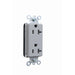 Pass And Seymour PlugTail Duplex Decorator 20A/125V Gray (PT26352GRY)