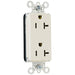 Pass And Seymour PlugTail Duplex Decorator 20A/125V Ivory (PT26352I)