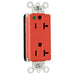 Pass And Seymour PlugTail Duplex Decorator Hospital Grade 20A/125V Red (PT26362HGRED)