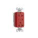 Pass And Seymour PlugTail Hospital Grade Surge Protective Duplex Receptacle 20A/125V Alarm Red (PT8300REDSP)