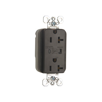 Pass And Seymour PlugTail Surge Protective Duplex Receptacle 20A/125V Alarm Brown (PT5362SP)