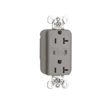 Pass And Seymour PlugTail Surge Protective Duplex Receptacle 20A/125V Alarm Gray (PT5362GRYSP)