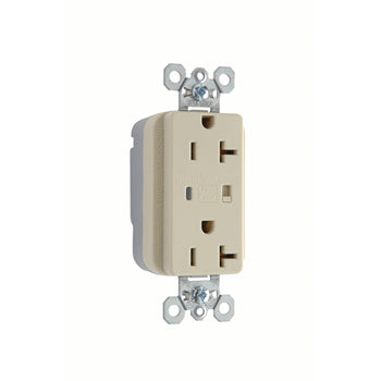 Pass And Seymour PlugTail Surge Protective Duplex Receptacle 20A/125V Alarm Ivory (PT5362ISP)