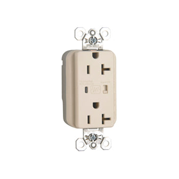 Pass And Seymour PlugTail Surge Protective Duplex Receptacle 20A/125V Alarm Light Almond (PT5362LASP)