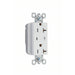 Pass And Seymour PlugTail Surge Protective Duplex Receptacle 20A/125V Alarm White (PT5362WSP)