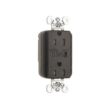 Pass And Seymour PlugTail Surge Protective Duplex Receptacle Tamper-Resistant 15A/125V Alarm Brown (PTTR5262SP)