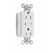Pass And Seymour PlugTail Surge Protective Duplex Receptacle Tamper-Resistant 15A/125V Alarm White (PTTR5262WSP)