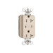 Pass And Seymour PlugTail Surge Protective Duplex Receptacle Tamper-Resistant 20A/125V Alarm Light Almond (PTTR5362LASP)