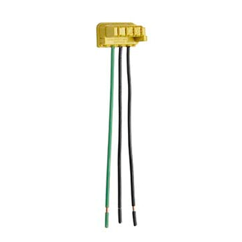 Pass And Seymour PlugTail Switch Connector 6 Inch Wires Solid 90 (PTS6SOL3)