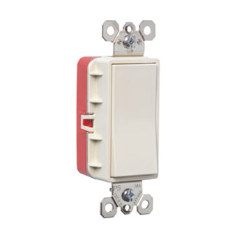 Pass And Seymour PlugTail Switch Decorator 20A 120/277V 1P Light Almond (PT2621LA)