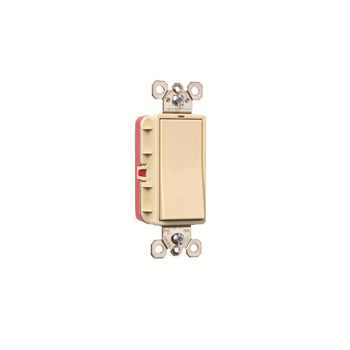 Pass And Seymour PlugTail Switch Decorator Illuminated 20A 120 3-Way Ivory (PT2626I)