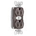 Pass And Seymour PlugTail Tamper-Resistant Plug Load Duplex 15A125V Dual Control Brown (PTTR5262CD)