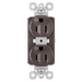 Pass And Seymour PlugTail Tamper-Resistant Plug Load Duplex 15A125V Dual Control Brown (PTTR5262CD)