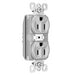 Pass And Seymour PlugTail Tamper-Resistant Plug Load Duplex 15A125V Dual Control Gray (PTTR5262CDGRY)