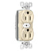 Pass And Seymour PlugTail Tamper-Resistant Plug Load Duplex 15A125V Dual Control Light Almond (PTTR5262CDLA)