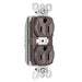 Pass And Seymour PlugTail Tamper-Resistant Plug Load Duplex 15A125V Half Control Brown (PTTR5262SCCH)