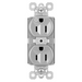 Pass And Seymour PlugTail Tamper-Resistant Plug Load Duplex 15A125V Half Control Gray (PTTR5262SCCHGRY)