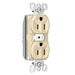 Pass And Seymour PlugTail Tamper-Resistant Plug Load Duplex 15A125V Half Control Ivory (PTTR5262SCCHI)