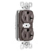 Pass And Seymour PlugTail Tamper-Resistant Plug Load Duplex 20A 125V Dual Control Brown (PTTR5362CD)