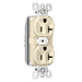 Pass And Seymour PlugTail Tamper-Resistant Plug Load Duplex 20A 125V Dual Control Light Almond (PTTR5362CDLA)