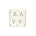 Pass And Seymour Quad Receptacle 15A 125V White (415W)