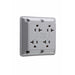 Pass And Seymour Quad Receptacle 20A 125V Gray (420GRY)