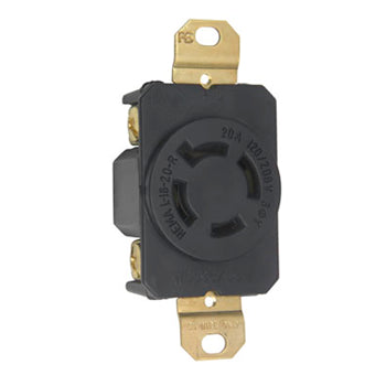 Pass And Seymour Receptacle Single 4W 20A 120/208 Turnlok (L1820R)