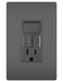 Pass And Seymour Radiant 15A Self-Test GFCI Switch No Plate Black (1597SWTTRBKCCD4)