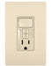Pass And Seymour Radiant 15A Self-Test GFCI Switch No Plate Light Almond (1597SWTTRLACCD4)
