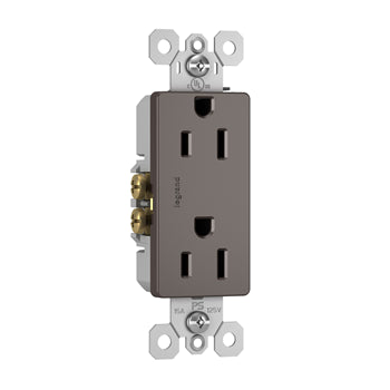 Pass And Seymour Radiant 15A/125V Duplex Receptacle Brown (885)