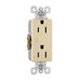 Pass And Seymour Radiant 15A/125V Duplex Receptacle Self-Grounding Black (885SI)