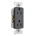 Pass And Seymour Radiant 15A/125V Tamper-Resistant Duplex Receptacle Graphite (885TRGCC12)